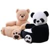 Children's Cute Panda Plush Sofa - Cartoon Tatami Style