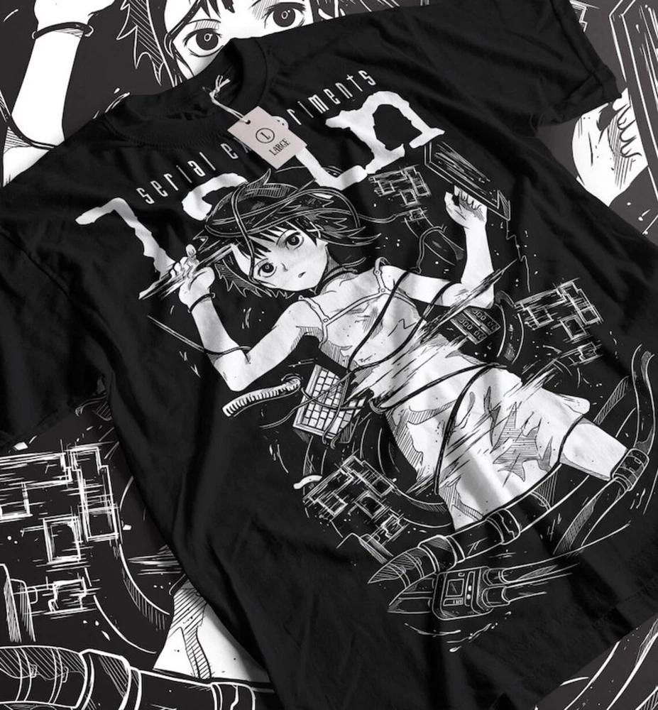 Experiunisexts Lain Anime TShirt Funny Otaku Unisex S