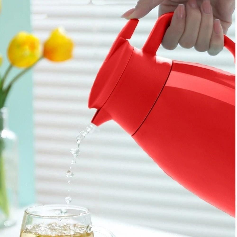 Long Term Insulation 1300/1900ML Insulation Kettle Glass Inner Large Capacity Thermos Bottle Leakproof Beverage Pot Office