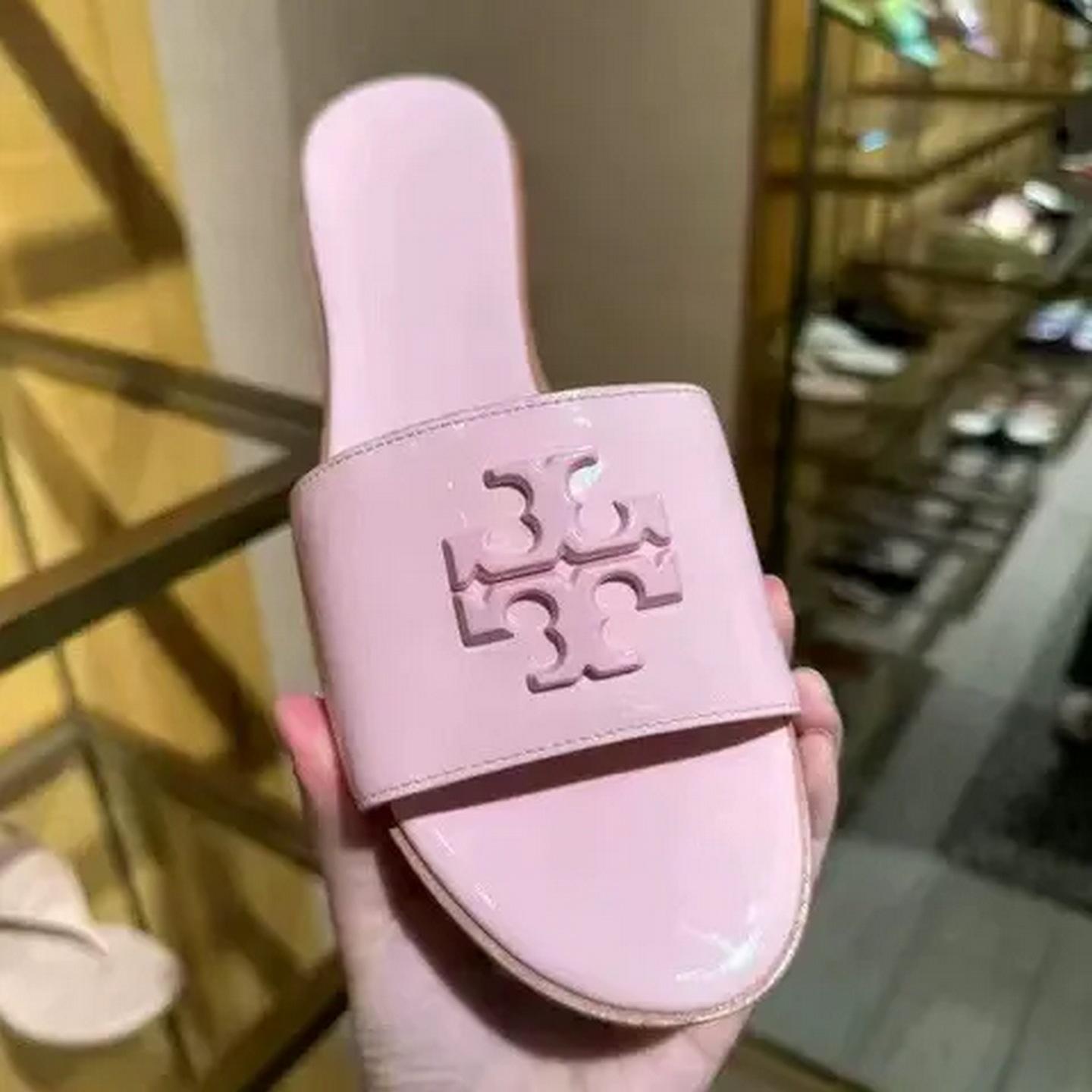 

TB Women’s Mid-Heel Wedge Sandals with One Strap - Elegant European & American Style Cross-border Fashion 41 рожевий