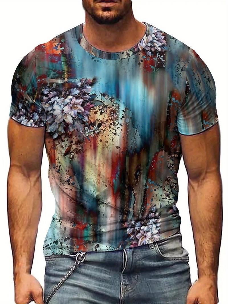 Men s Allover Tie Dye Short Sleeve T-Shirt S