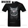 Oboustranné Biker Skully Černé Tričko s Grafickým Potiskem od Five Finger Death Punch Dětské Oblečení Streetwear