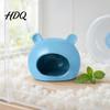Gnaw Resistant Pet House Ceramic Hamster House Summer Bear Shaped Hideout Cave