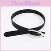 Cinturón de Mezclilla Decorativo Casual para Mujer Nuevo Estilo Hebilla Lisa Moda Coreana Simple