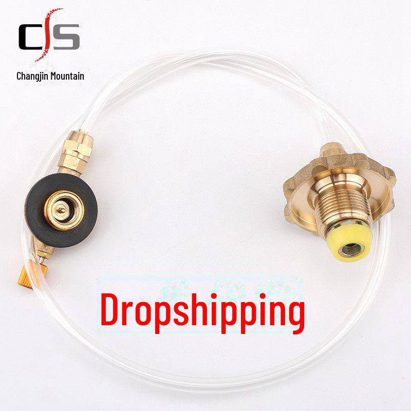 Outdoor Stove Gas Tank Conversion Valve for Camping