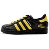 Originals Superstar 2 Résistantes à l'abrasion Basse top Chaussures de Skateboard Unisexe Noir Or JI0079(Équipe1284-)