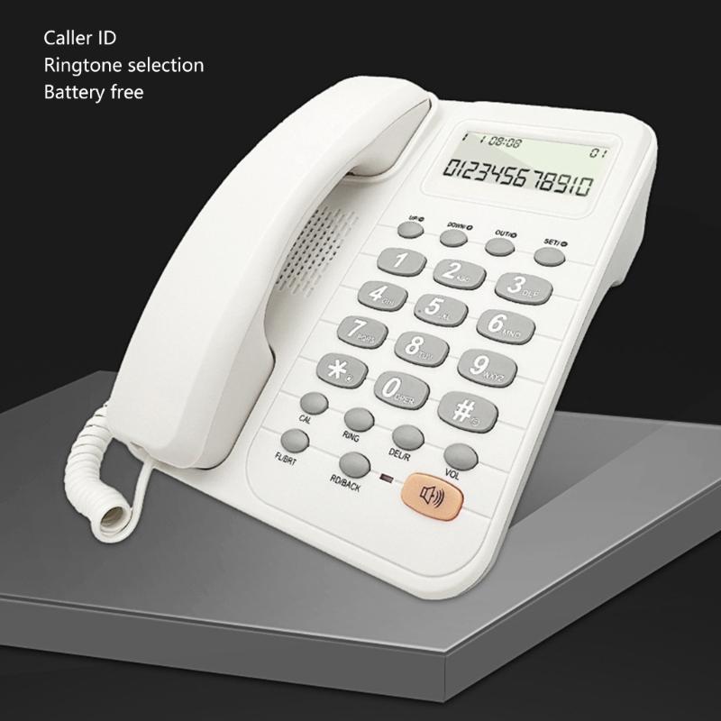 Business Office Landline Phone Telephone With Caller Display For Hotel Guest Room, Corded Telephone