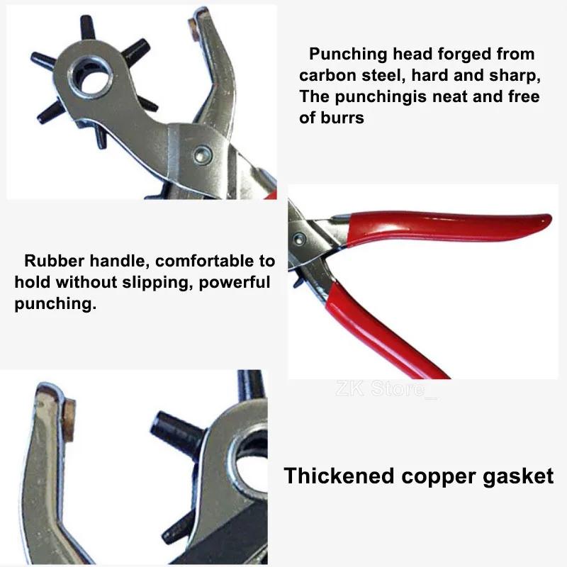 Leather Hole Punch Leather Tool Multifunctional Ordinary Carbon Steel Belt Puncher Punching Tool Belt Hole Puncher Crafts Tools