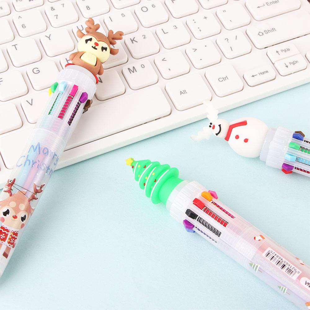 Snowman Santa Claus Office School Handwriting Oil Pen Stationery Xmas Ball Pen Christmas Ballpoint