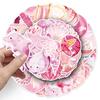 50 Pink Marine Graffiti Stickers Personalized Marine Life Decoration Mobile Phone Water Cup Guka Creative Stickers
