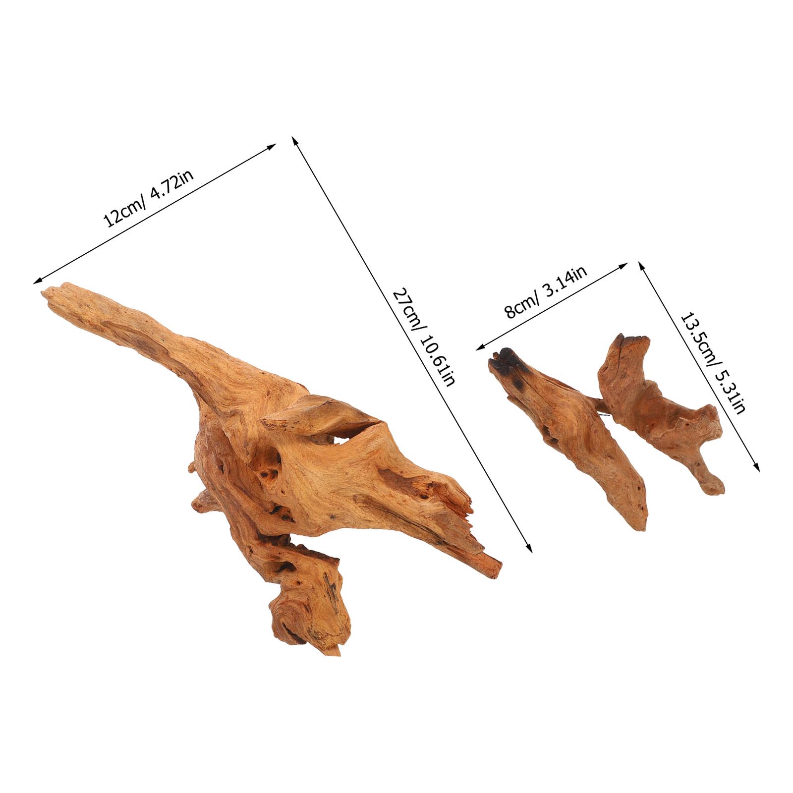 

2pcs Natural Driftwood For Aquarium Reptile Decor Assorted Driftwood Branch Fish Tank Decoration Natural Wood Branches Fish Tank чорний