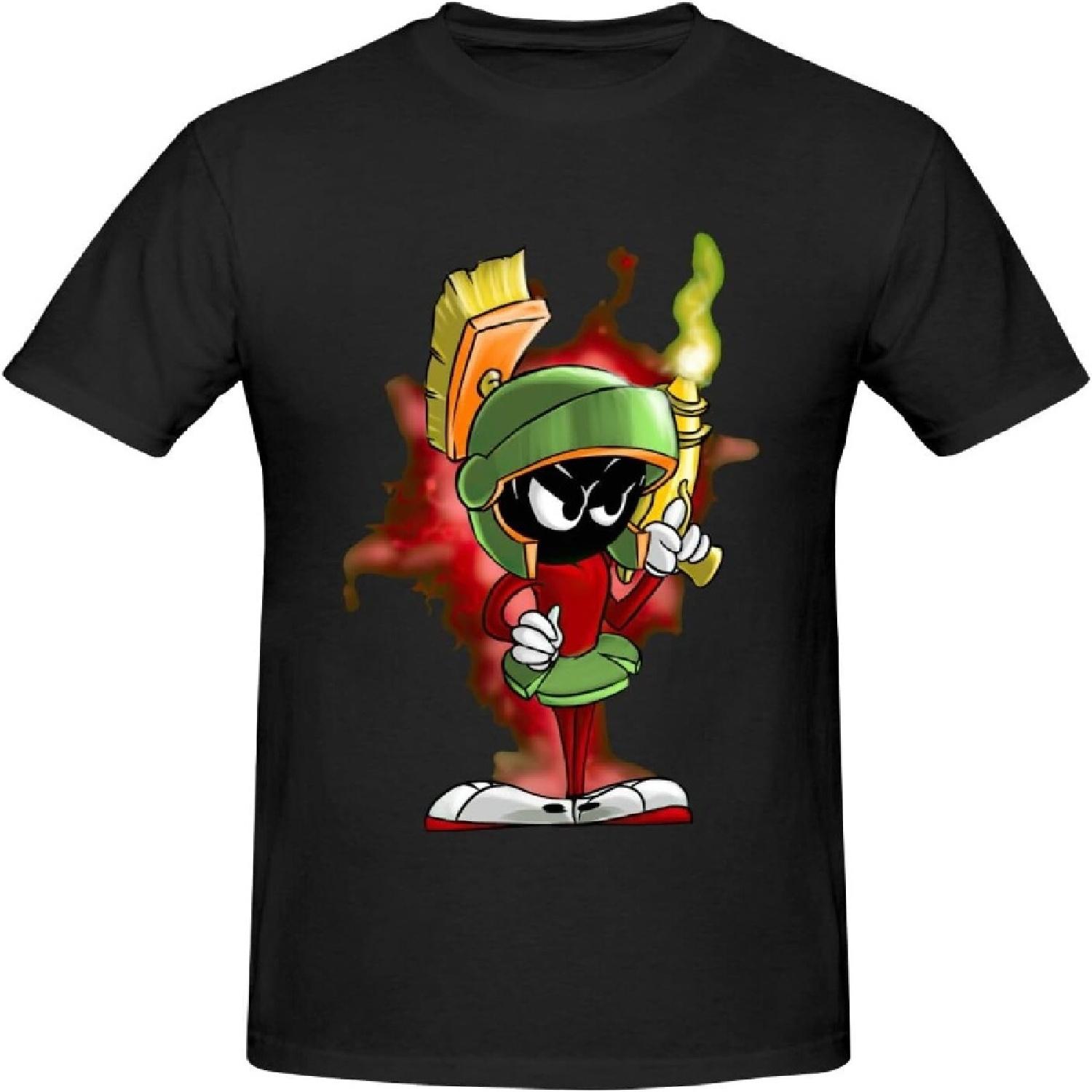 

Чоловіча футболка Бавовняна З принтом З коротким рукавом З круглим вирізом Футболки Повсякденні Топи Чорний XXXXXL різнокольоровий