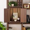 Shirai Sangyo Buddhist Altar, Modern Brown, Width 29.8cm, Height 39cm, Depth 26.1cm, YSR-4030DDK, Yasuragi