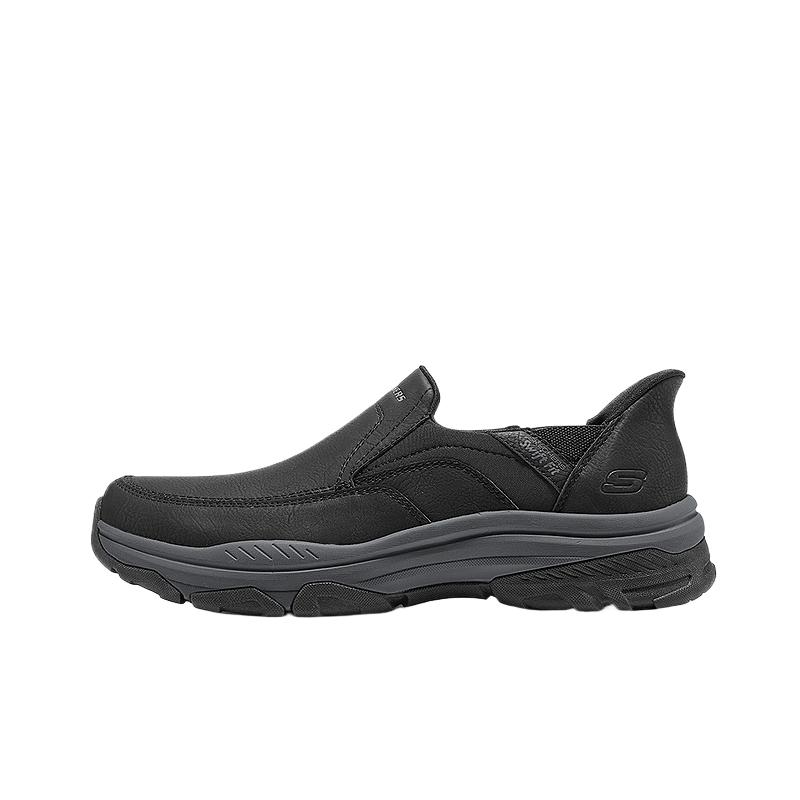 Skechers OUTDOOR MENS Men Black Low Top Casual Shoes Comfort Versatile Stylish Simple 8790262-BLK 46