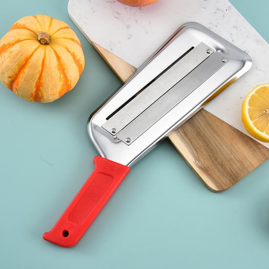 2Pcs Onion Slicer Stainless Steel Cabbage Shredder Safe Grip Vegetable Slicer for Sugarcane Potatoes Coleslaw
