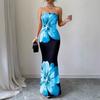 European and American Style Summer New Fashion Temperament Sexy Tube Top Slim Long Holiday Dress Wholesale
