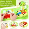 Montessori Busy Book for Toddler 1 to 3 Montessori Toy for 1 to 2 Year Old Boy Girl Birthday Present Educational Learning Book