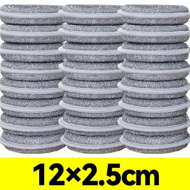 30/1PCS Magic Silver Wire Dishwashing Sponge Wipe Reusable Double Side Sponges Household Kitchen Pan Pot Dish Cleaning Tools