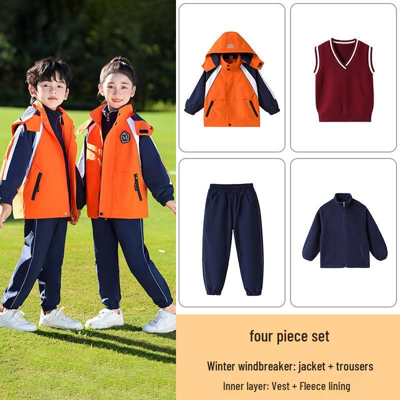 Elementary Student Seasonal Uniform Set: Windbreaker & Winter Outfit