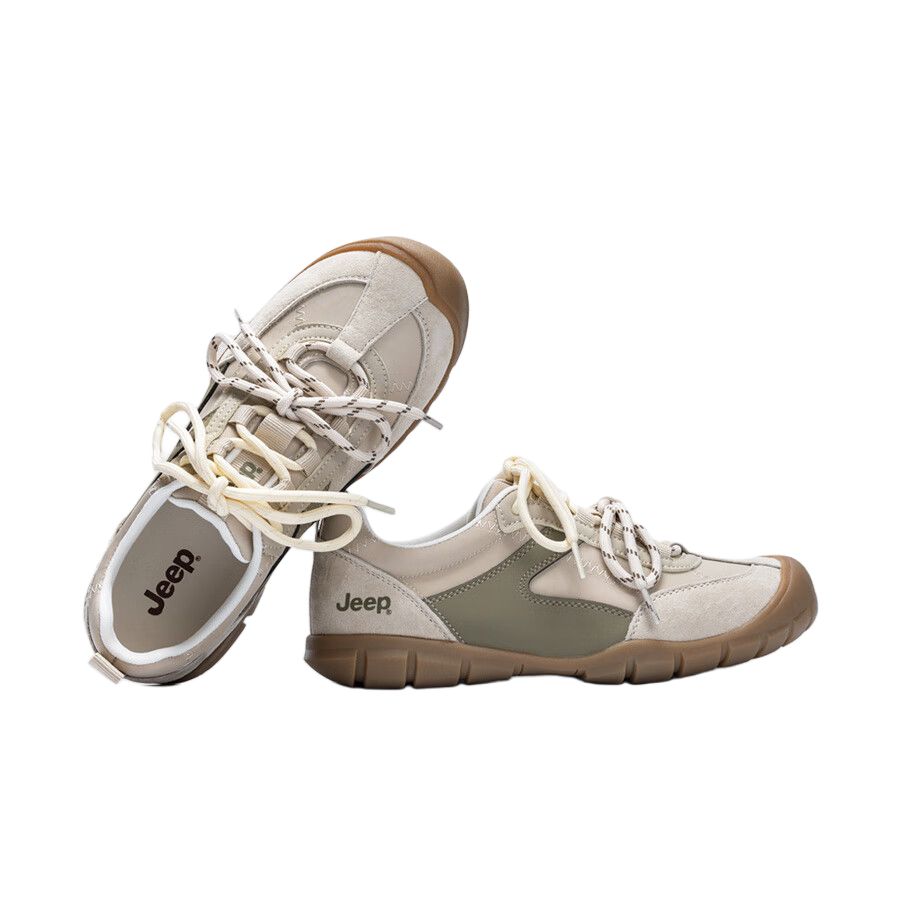 Jeep Comfortable Versatile Breathable Balanced Low-Top Casual Shoes Women Sneaker Gray P651W13169