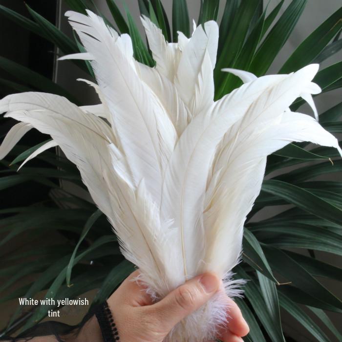 

Украшения и аксессуары для масок ручной работы из длинных перьев белого и фиолетового цвета