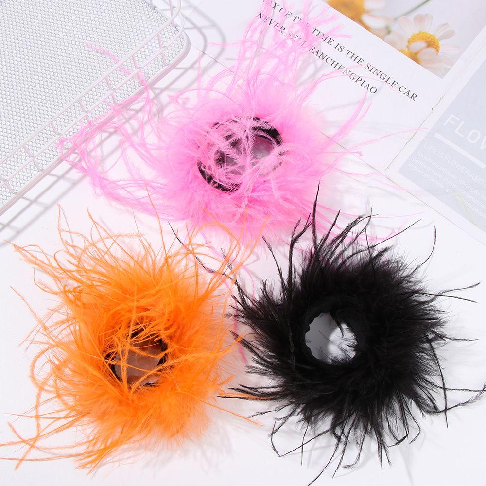 Wrist Decoration Anklet Cuff Sleeves Ostrich Slap Bangle Feather Slap Bracelets Wristband Hair Accessories Patting Circle