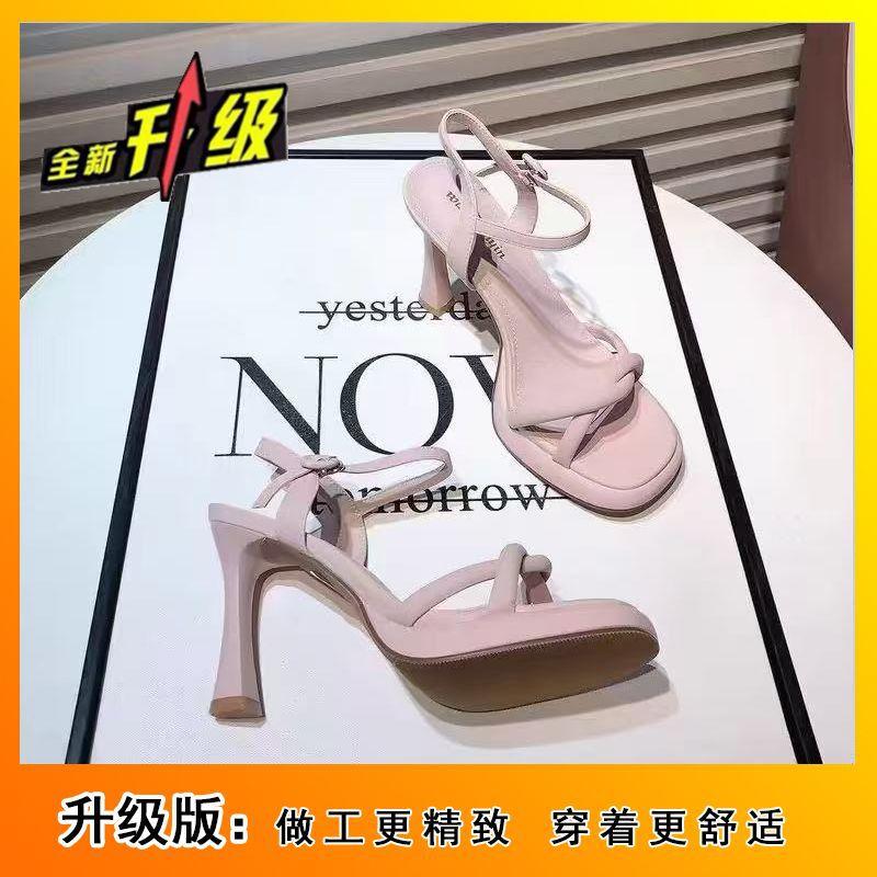 2025 Summer Cross-band Fashion Sandals Stiletto High Heels Casual Korean Version Outer Dress Fashion Sandals