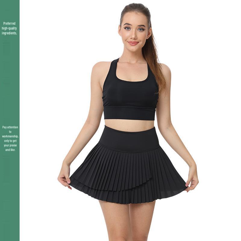 Women's Quick-Dry Pleated Active Skirt for Running, Golf, Tennis, and Badminton