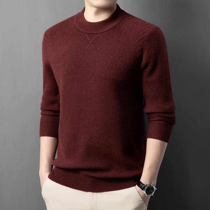 

Firstview Men s Urban Casual Thickened Round Neck Wool Sweater 58