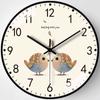 10-inch 25cm Creative Golden Elk Living Room Wall Clock Simple Wall Quartz Clock Internet Celebrity Silent Clock Watch