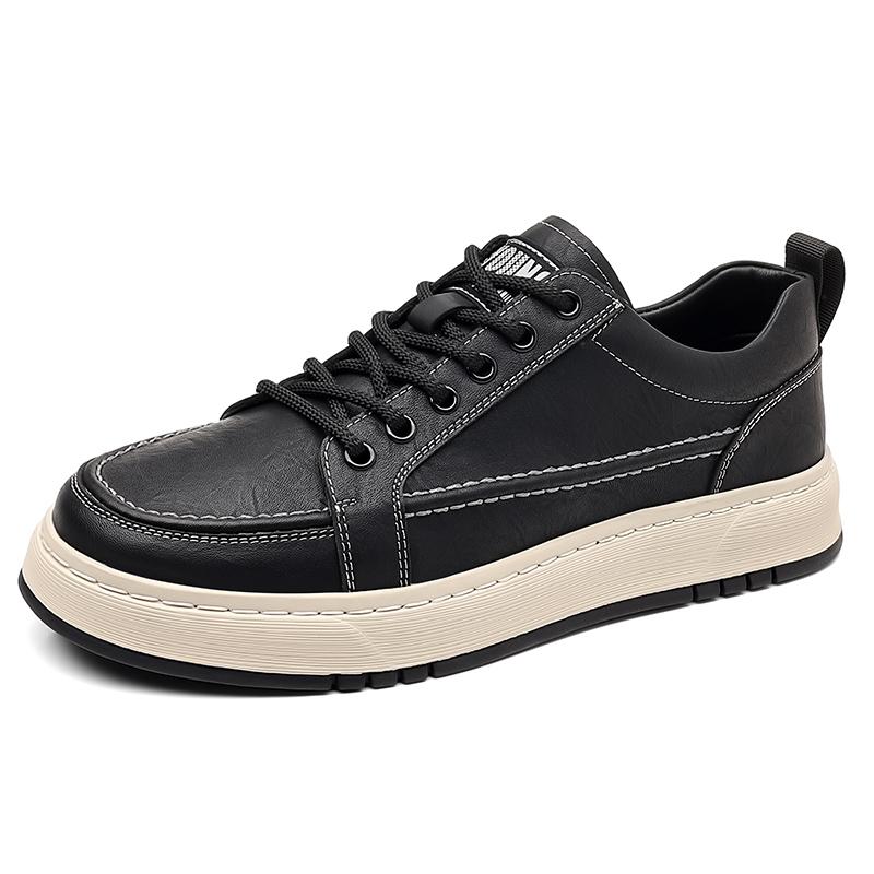 

Fashion Casual men s board shoes Comfortable high-quality minimalist style Classic Black office Outdoor shoes for sports Luxury New 44