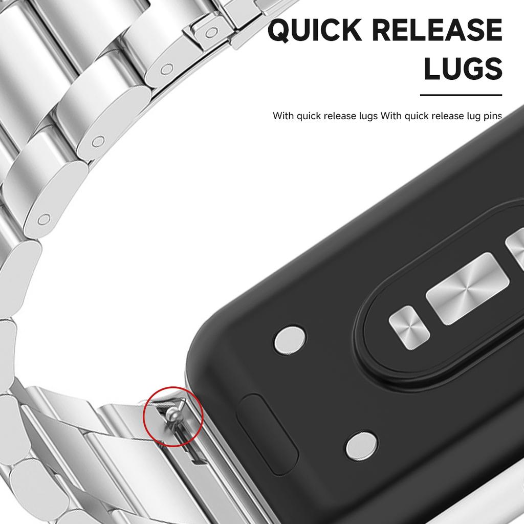 Stainless Steel Strap For Samsung Galaxy Fit 3 Metal Bracelet Luxury Bussiness Band For Samsung Galaxy Fit3 SM-R390 Accessories