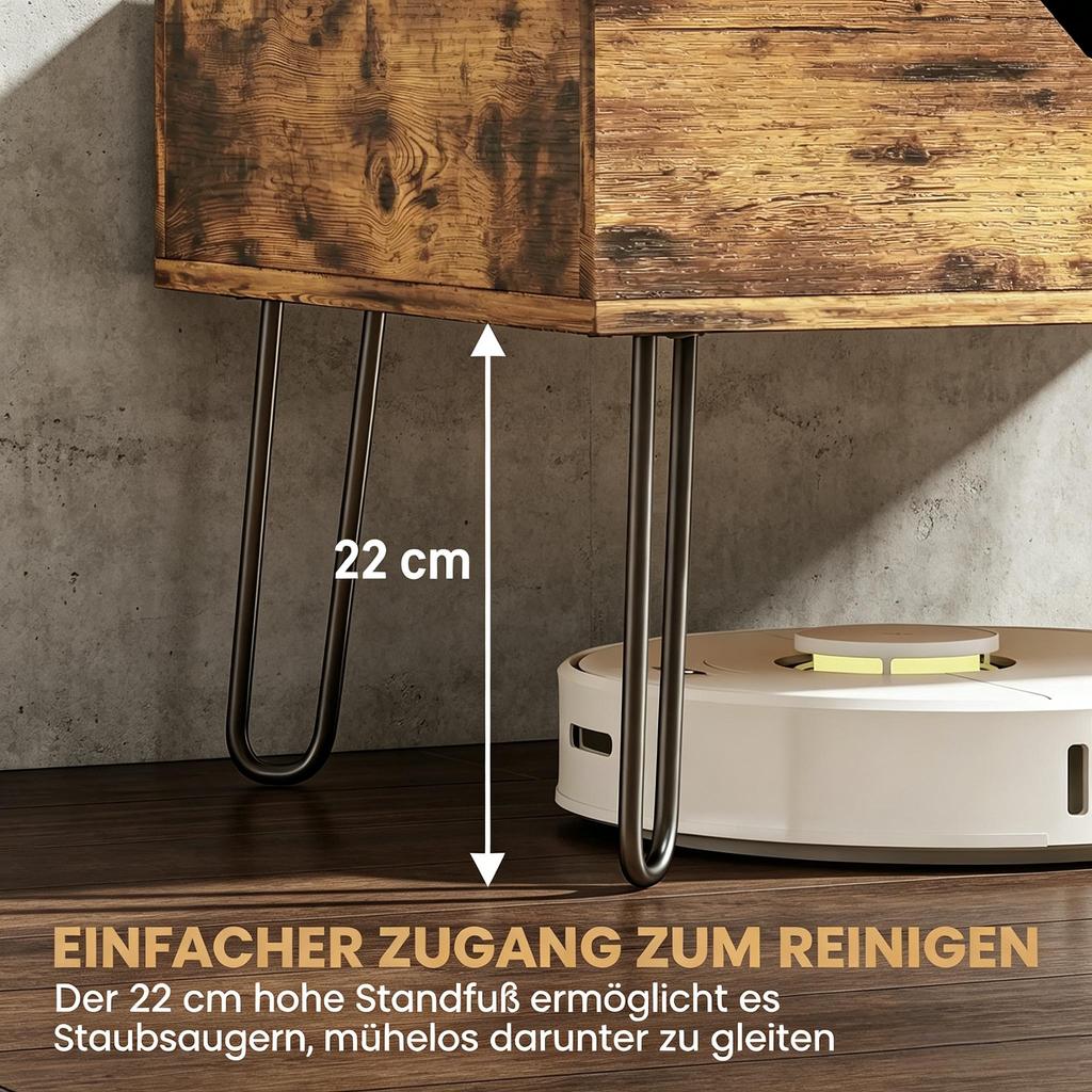 Rectangular Wooden Coffee Table with Large Hidden Storage Area, Height-Adjustable