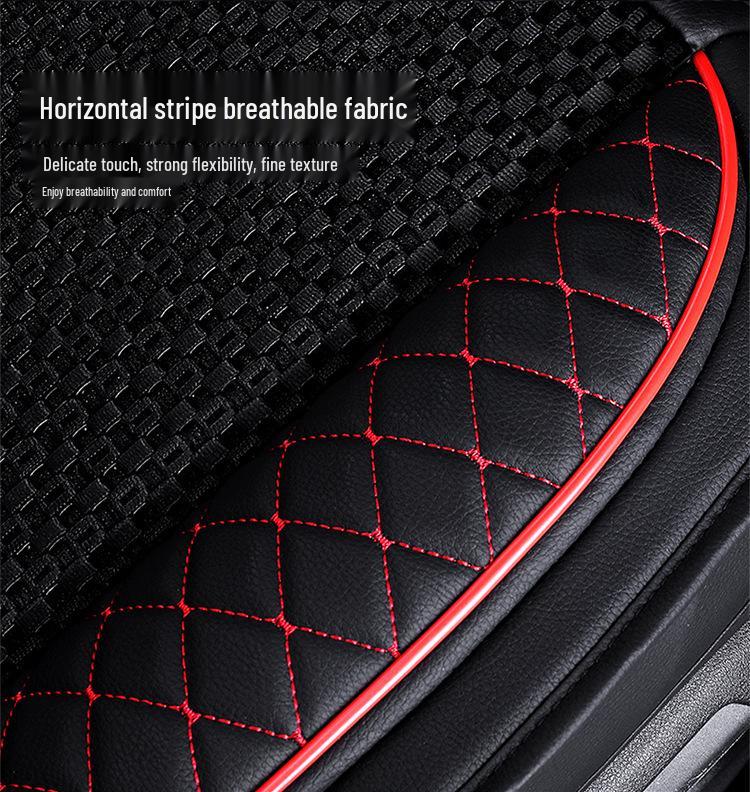 Ice Silk Car Seat Cushion, Four Seasons Universal Fit for Nissan Models: Tiida, Livina, Qashqai, Bluebird - Model B-54