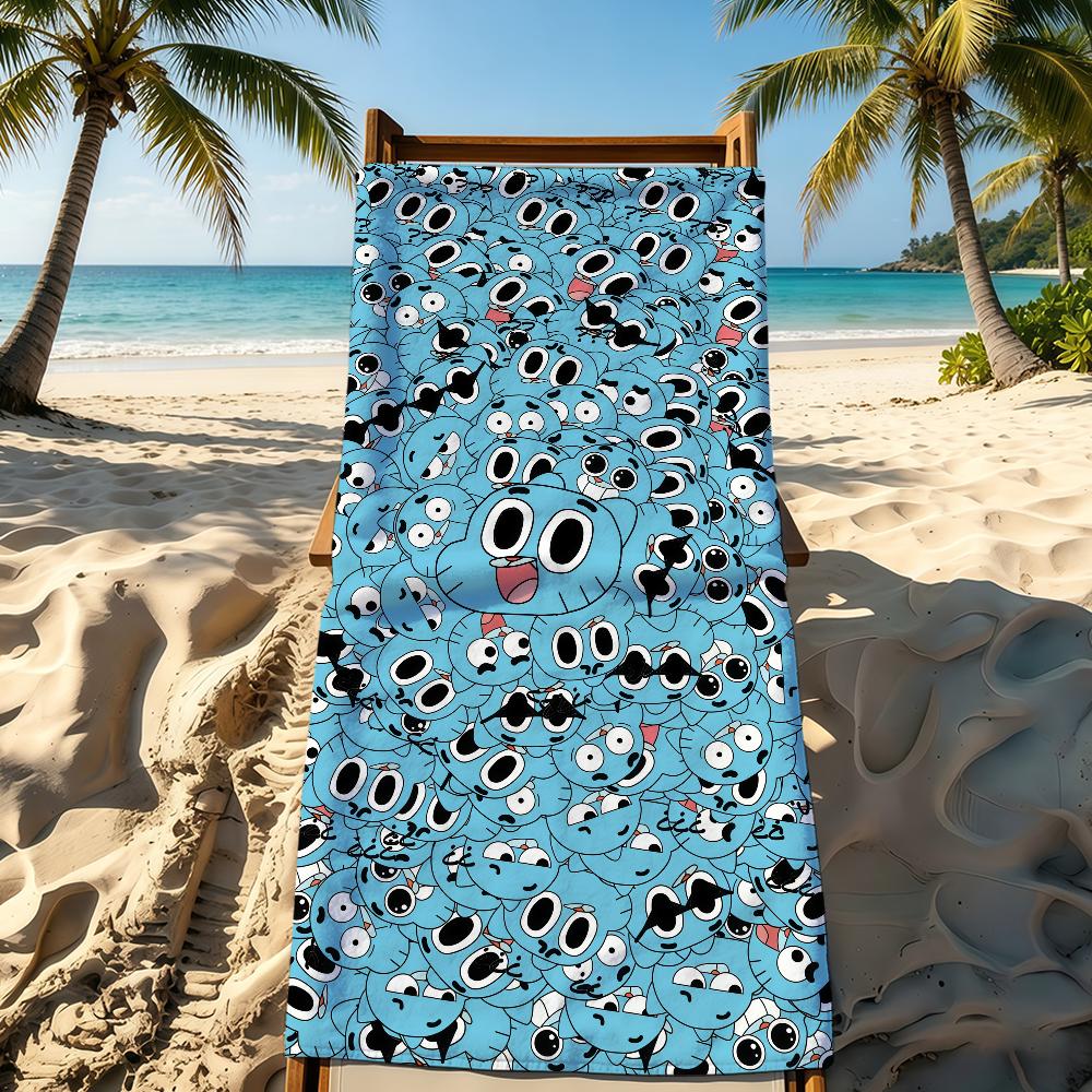 Asciugamano Di G-Gumball Per W-World Campeggio All'aperto A-Incredibile Asciugamano Da Spiaggia Super Assorbente Asciugatura Rapida Asciugamano Estivo
