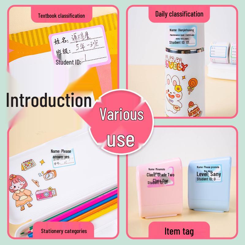 Free Shipping: Self-Adhesive Children's Name Labels for Water Cups and Household Items