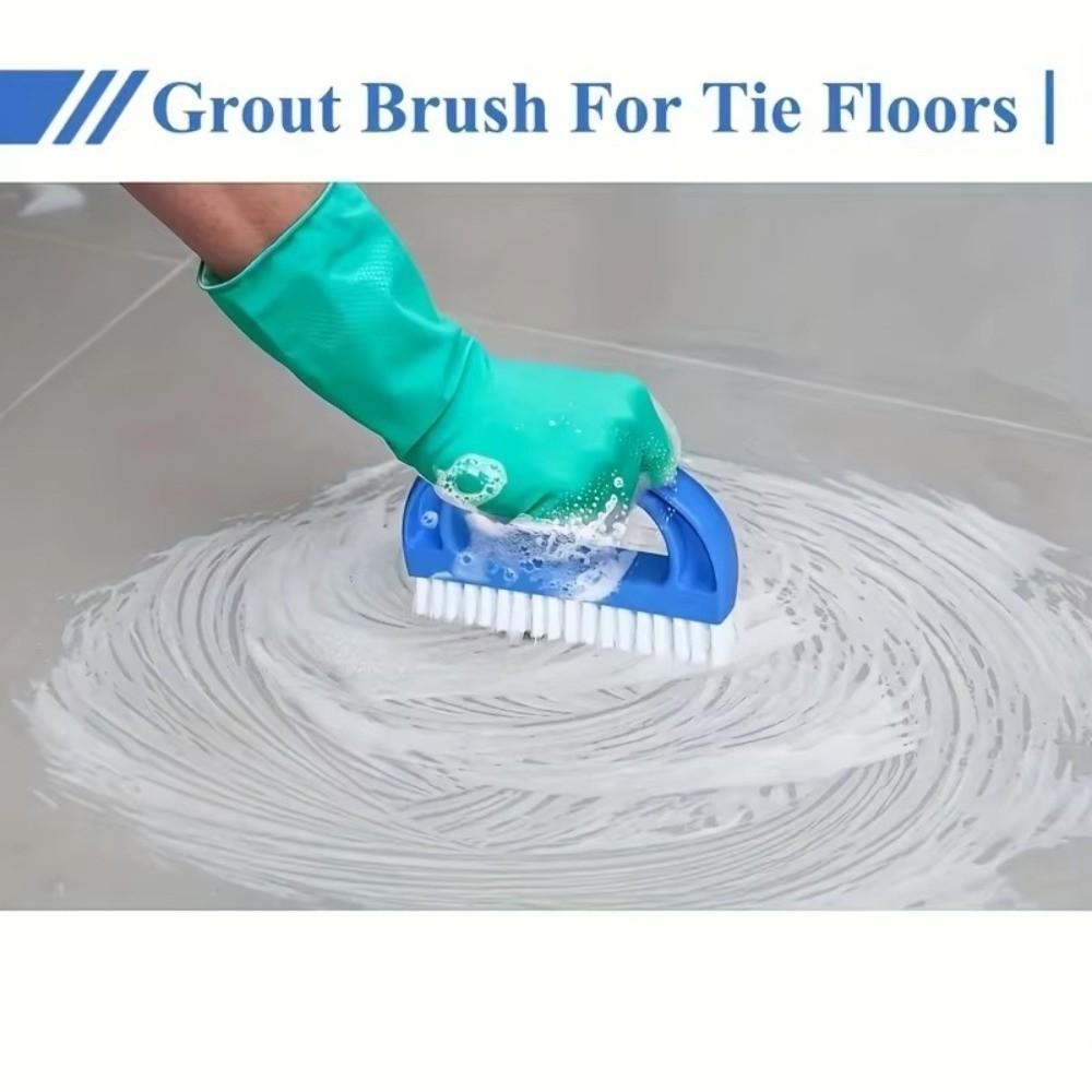Curved Handle Gap Brush Fine Bristle Scrubber Brush Durable Car Cleaning Brush Car Floor Mats
