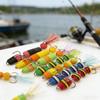2pcs Light Weight Foam Baits Soft Fishing Baits High Density Foam Swim Baits with 2 Hook Fishing Tackle Foam Lures