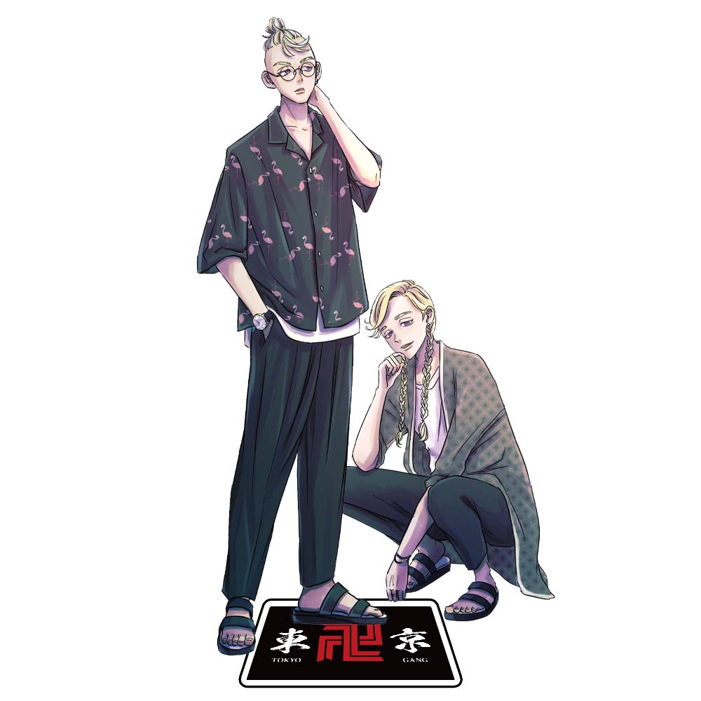 Anime Tokyo-revenge Acrylic Bracket Model Character Manjiro Sano Draken Model Desktop Ornament Standing Fan Collection Gift
