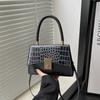 Stone pattern shoulder texture women's bag, simple temperament trend handbag women's fashion shoulder messenger bag
