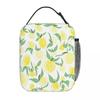 Xmas Cute Fruit Lunch Bag Lemons Fun Lunch Box For Child Office Insulated Cooler Bag Oxford Graphic Design Tote Food Bags