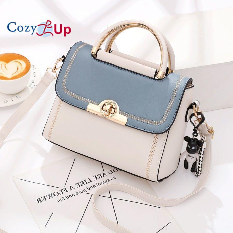 Cozy Up Luxus Lackleder Damen Tasche Mode Achseltasche Designer Kleine Quadratische Umhängetasche Lässige Damen Handtasche Geldbörse