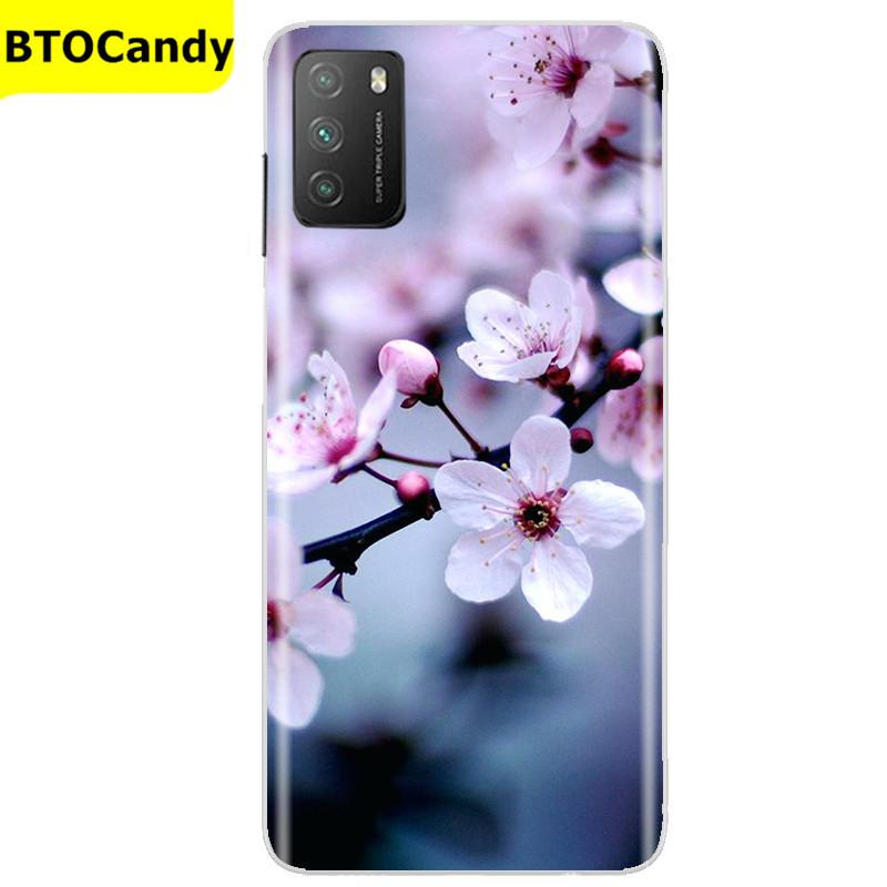 Für POCO M3 Hülle, Weiche Silikon-Rückseite, Telefonhülle für Xiaomi Poco M3 Pro 5G, Rückseitige Abdeckung, Weiche TPU Coque für POCO M 3 M3 Silikonhülle