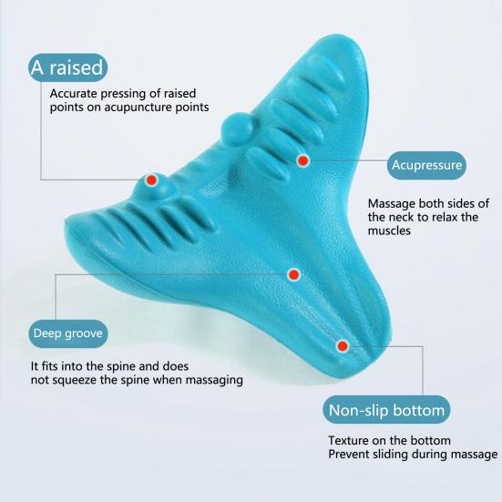 Oreiller cervical sain et facile à transporter pour détendre les muscles