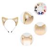 Unisex Cute Cartoon Dog for Cat Ears Shape Headband Multi Color Hair Hoop Makeup Live Broadcast Christmas Party Headpiec