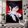 Wall TapestryBlack Butler Male Art Hanging Cloth Decorative Background Cover for Room Decoration