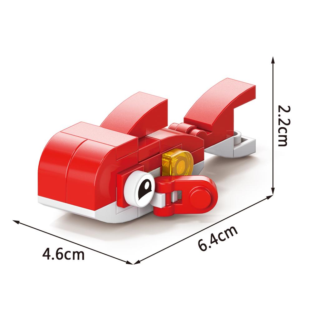 Insect World Animals Scorpion Mantis Ants Spider Birds Marine Animal Building Blocks Toys Desktop Ornaments Bricks Kids Gift