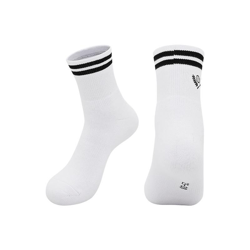 Professional Badminton Socks Thickened Towel Bottom Non-Slip Sports Socks Running Cotton Sweat-Absorbing Breathable Tennis Mid-Tube Socks