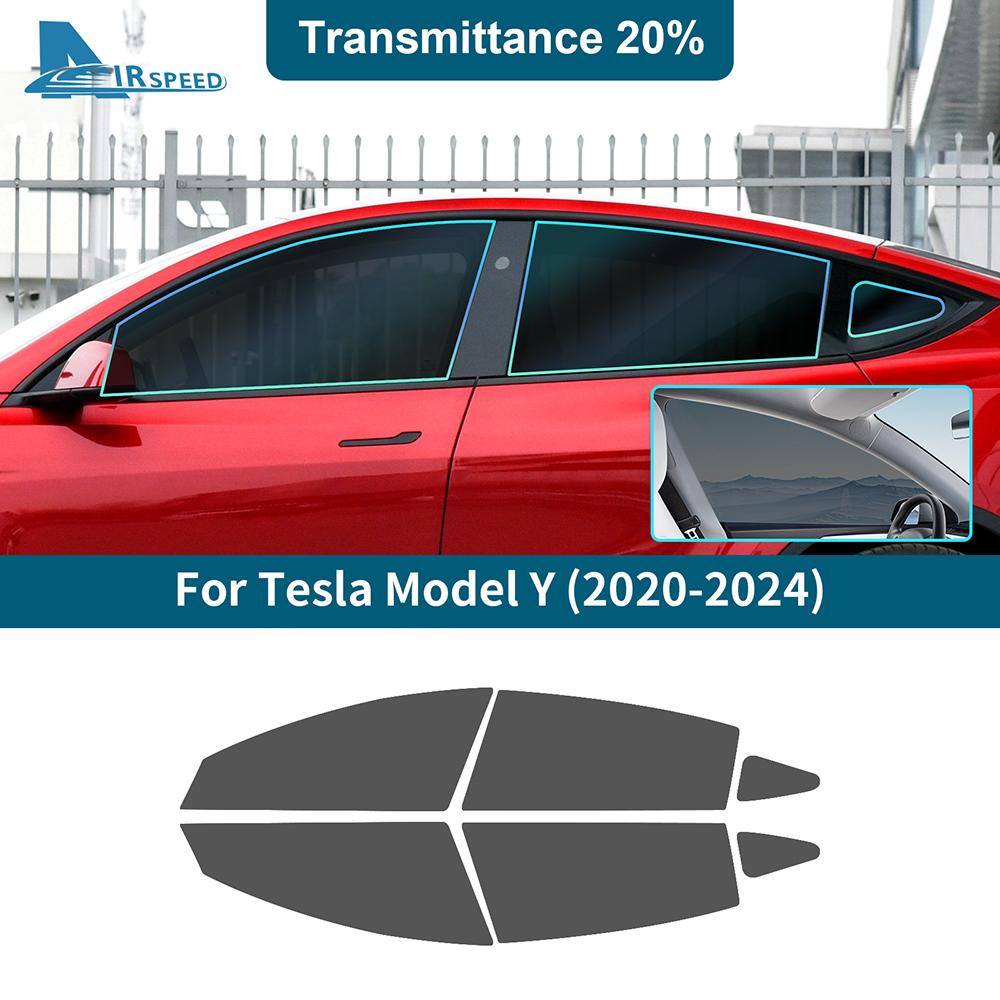 Car Side Window Solar UV Protector Summer Tint Film Precut Kit For Tesla Model Y ModelY 2020 2025 2025 2025 2025 Accessories