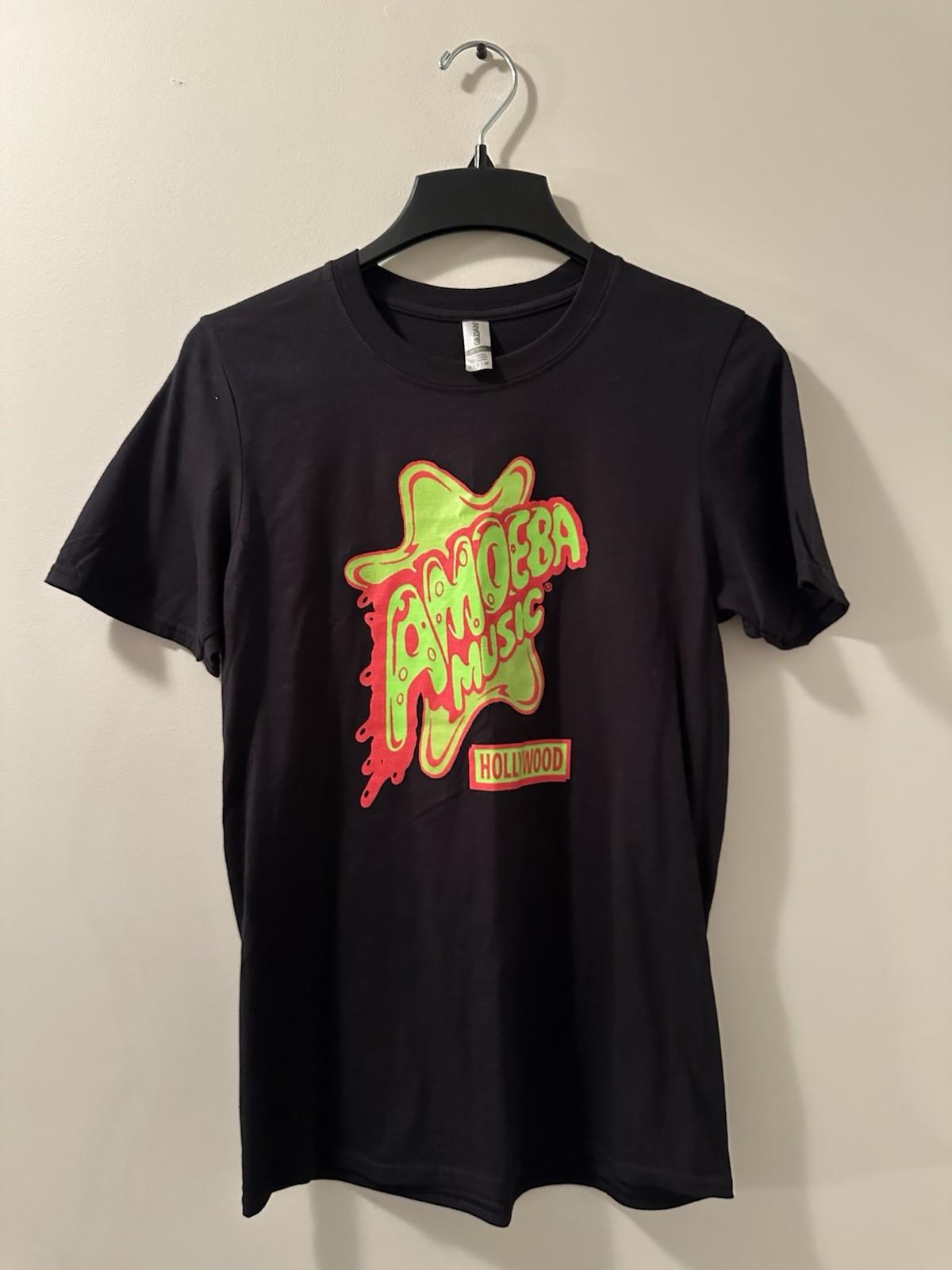 Gildan Amoeba Music Hollywood Black T- Original Music Industry SMALL Unisex T-Shirt M